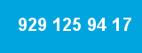929 125 94 17 929 125 94 17
